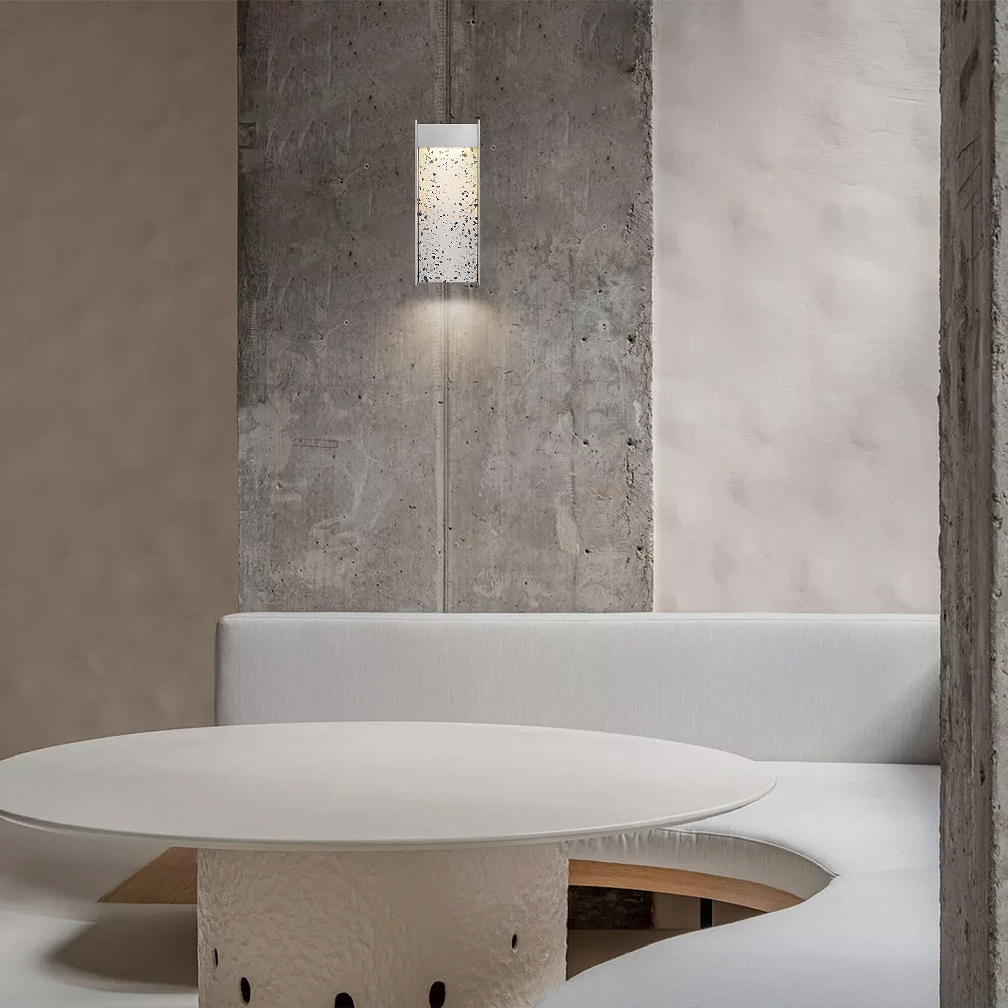 Terrazzo LED 14 inch Brushed Aluminum Outdoor Wall Sconce